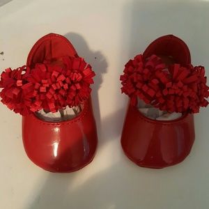 Red Mary Jane shoes