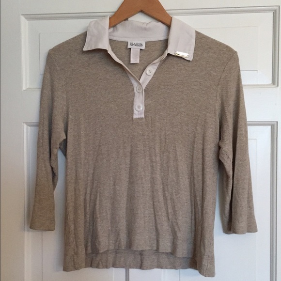 Blain & Cartwright beige cotton ribbed sweater- M - Picture 1 of 2