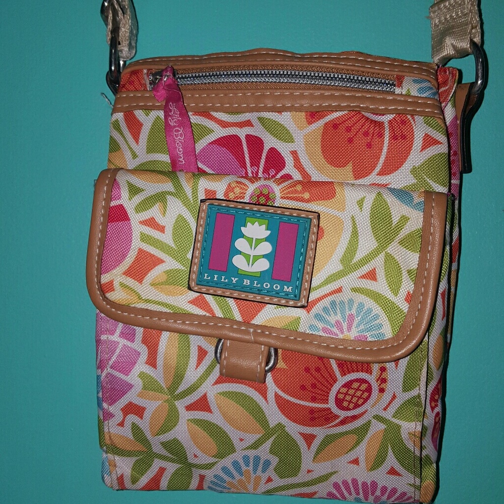 floral crossbody purse