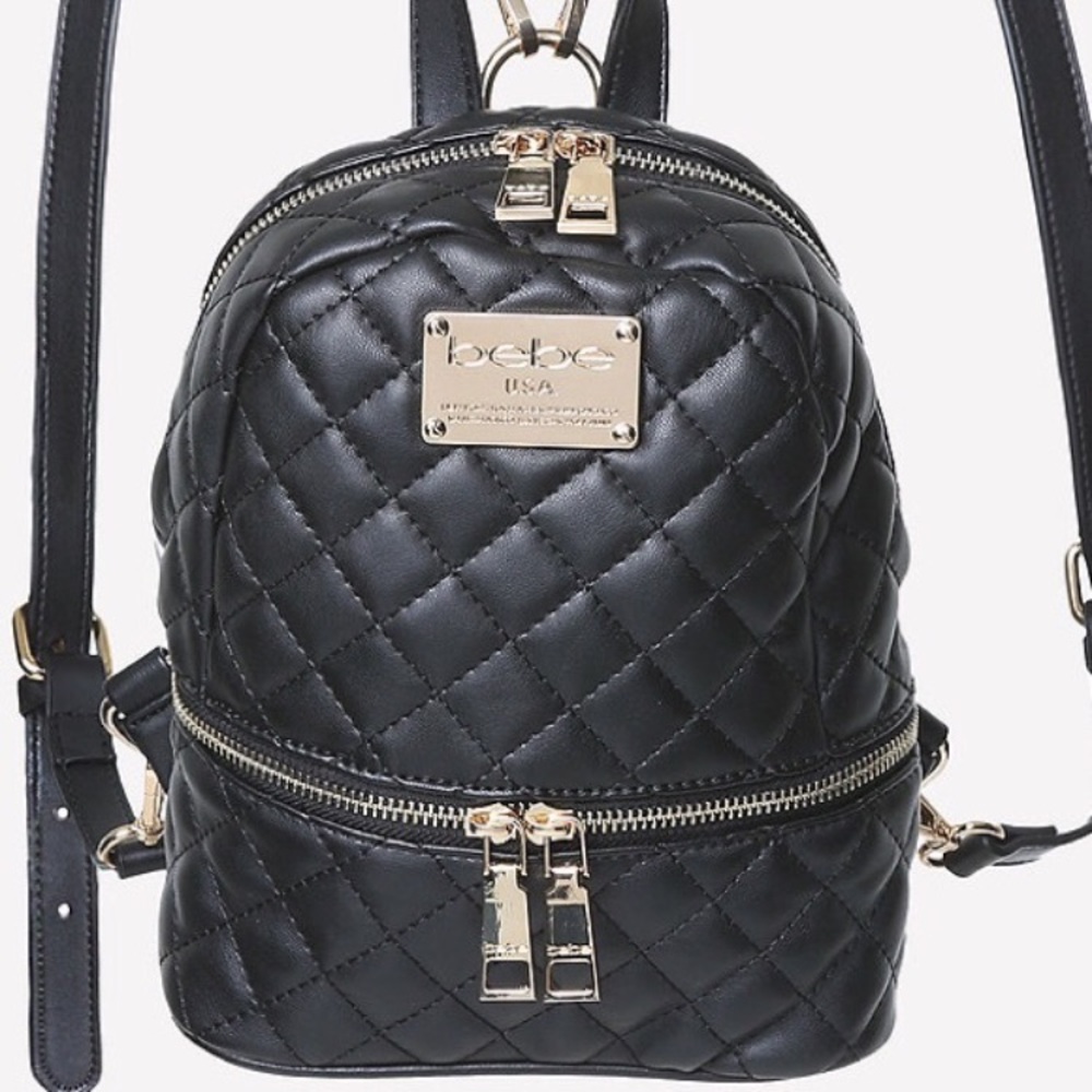 🌷SALE Treat yourself 💐 Bebe Mini Black Backpack - Picture 5 of 8