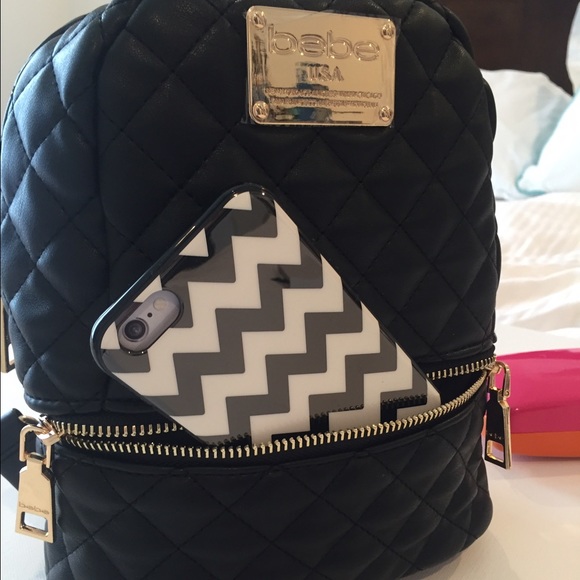 🌷SALE Treat yourself 💐 Bebe Mini Black Backpack - Picture 4 of 8