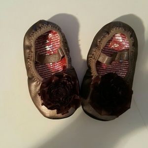 Bronze Mary Jane Shoes