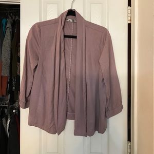 Light purple 3/4 cardigan/blazer