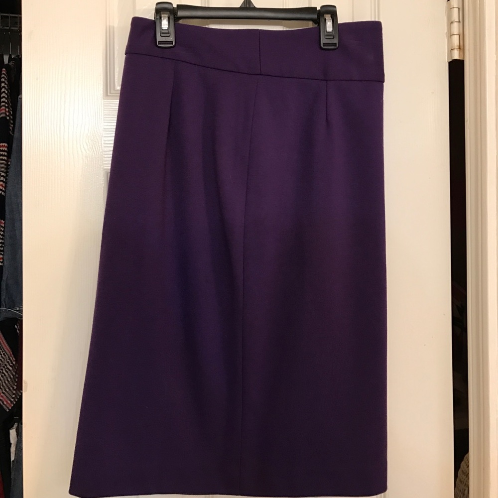 Purple pencil skirt