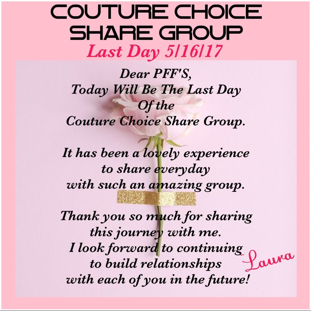 🌸5/16 LAST DAY🌸Couture Choice Share Group