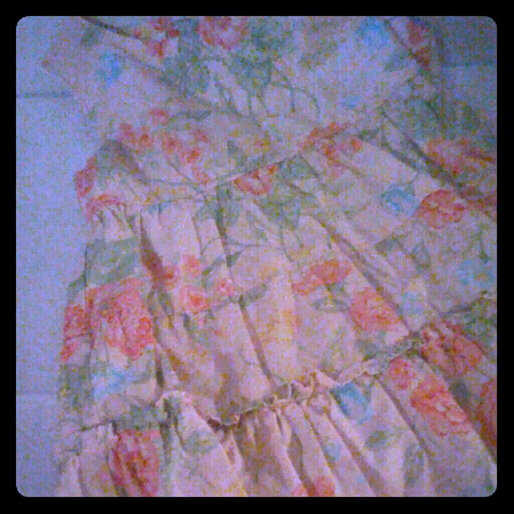 Floral cotton empire dress sz 18months