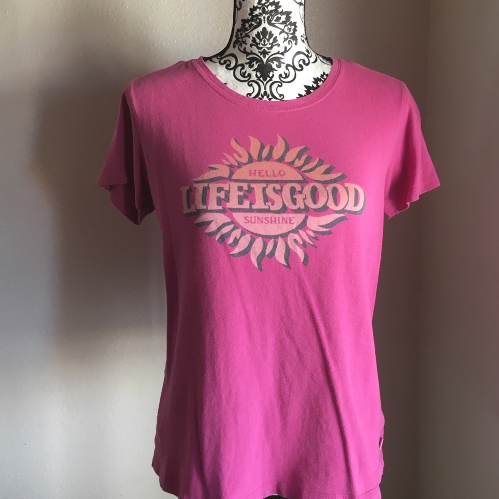 Ladies Life Is Good 😊 s/s tshirt sz M  GUC!
