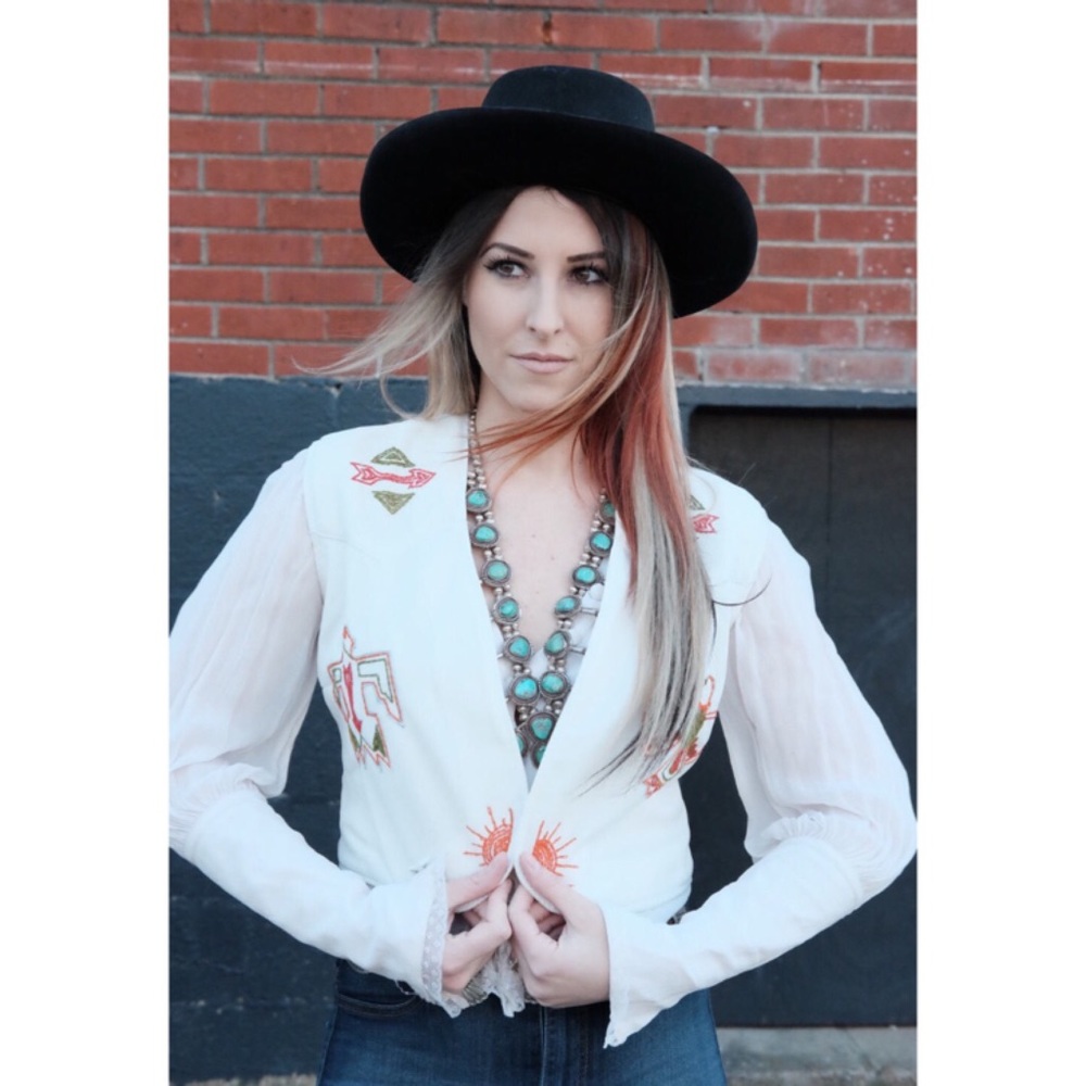Vintage handmade western vest