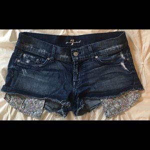 7 For All Mankind Denim Shorts