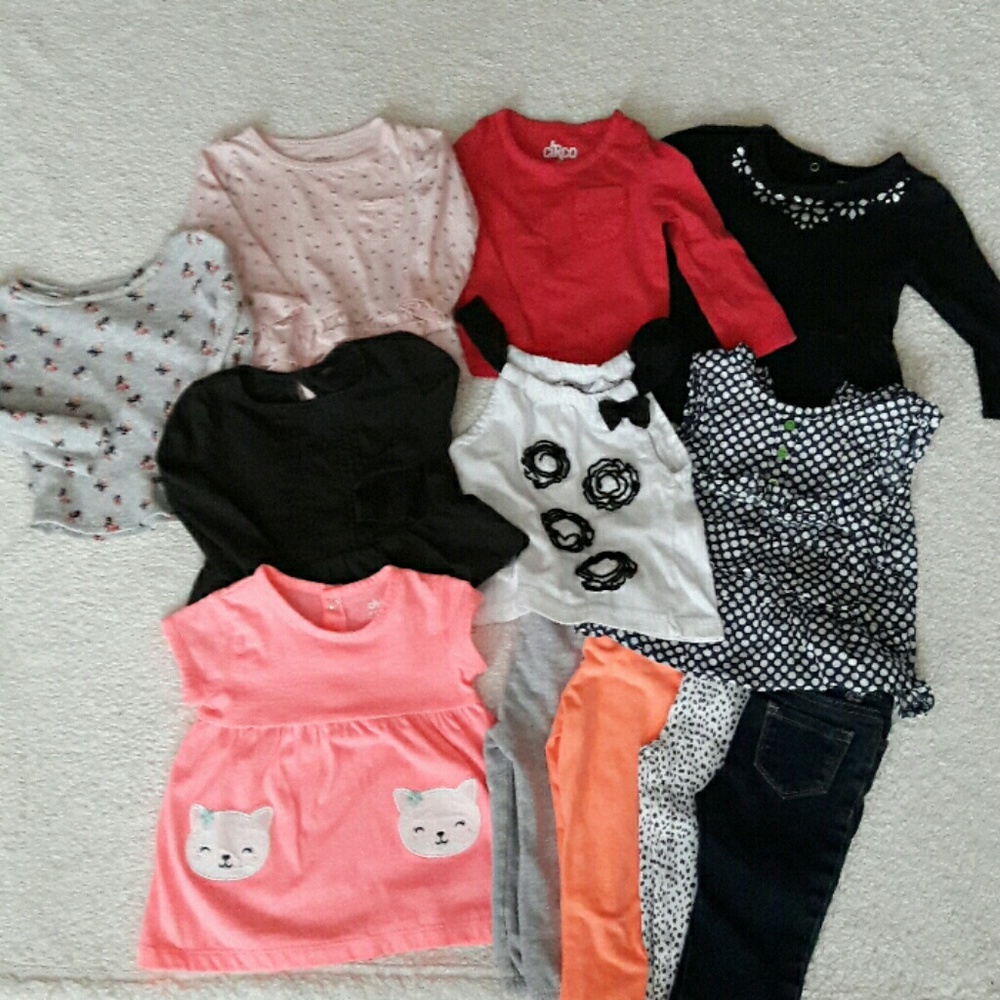 Bundle of girl 12m clothes