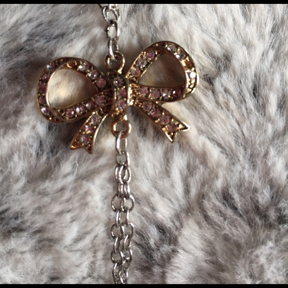 Aerie by AE long necklace with bow - Picture 2 of 3