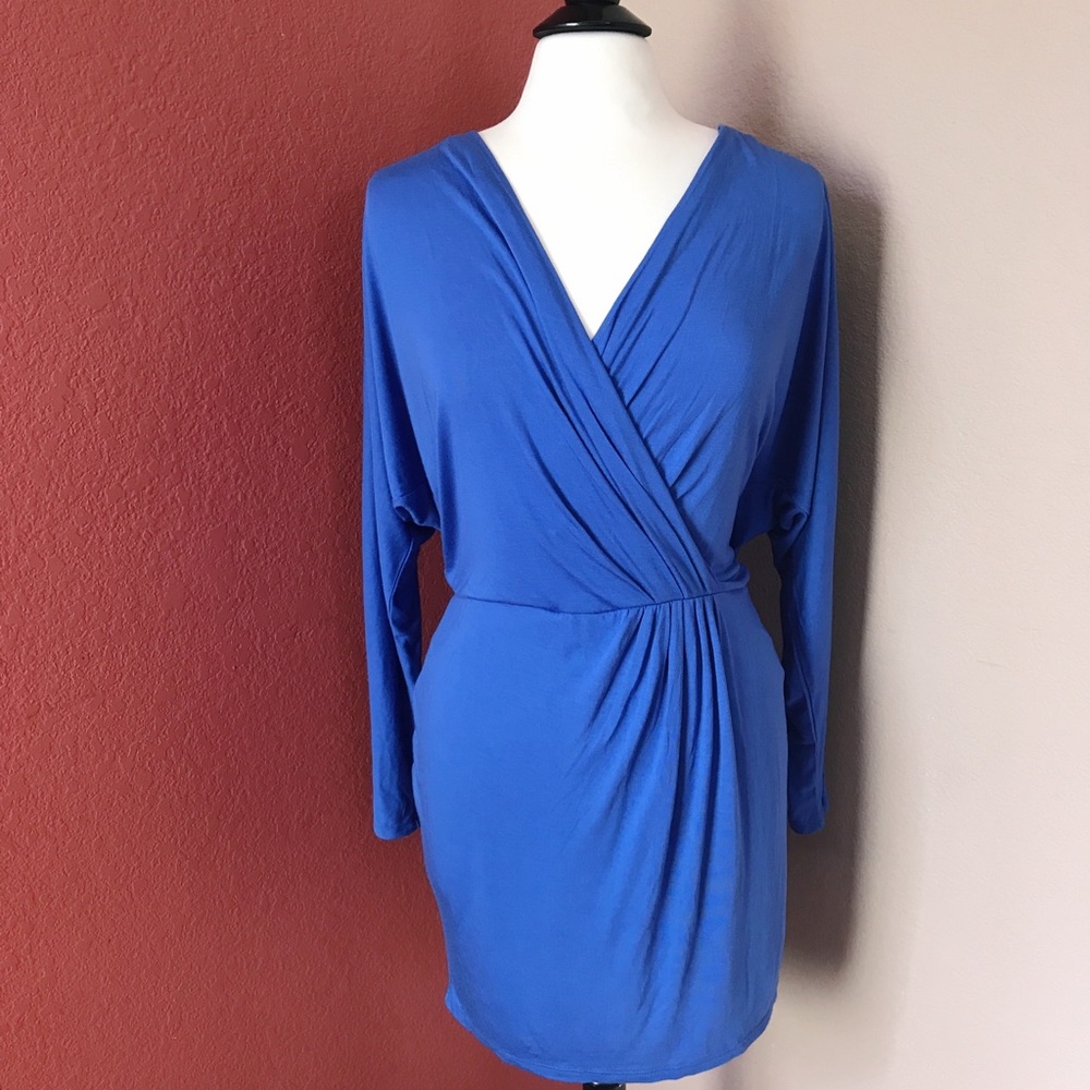 Haute Hippie Cobalt Blue Wrap Dress