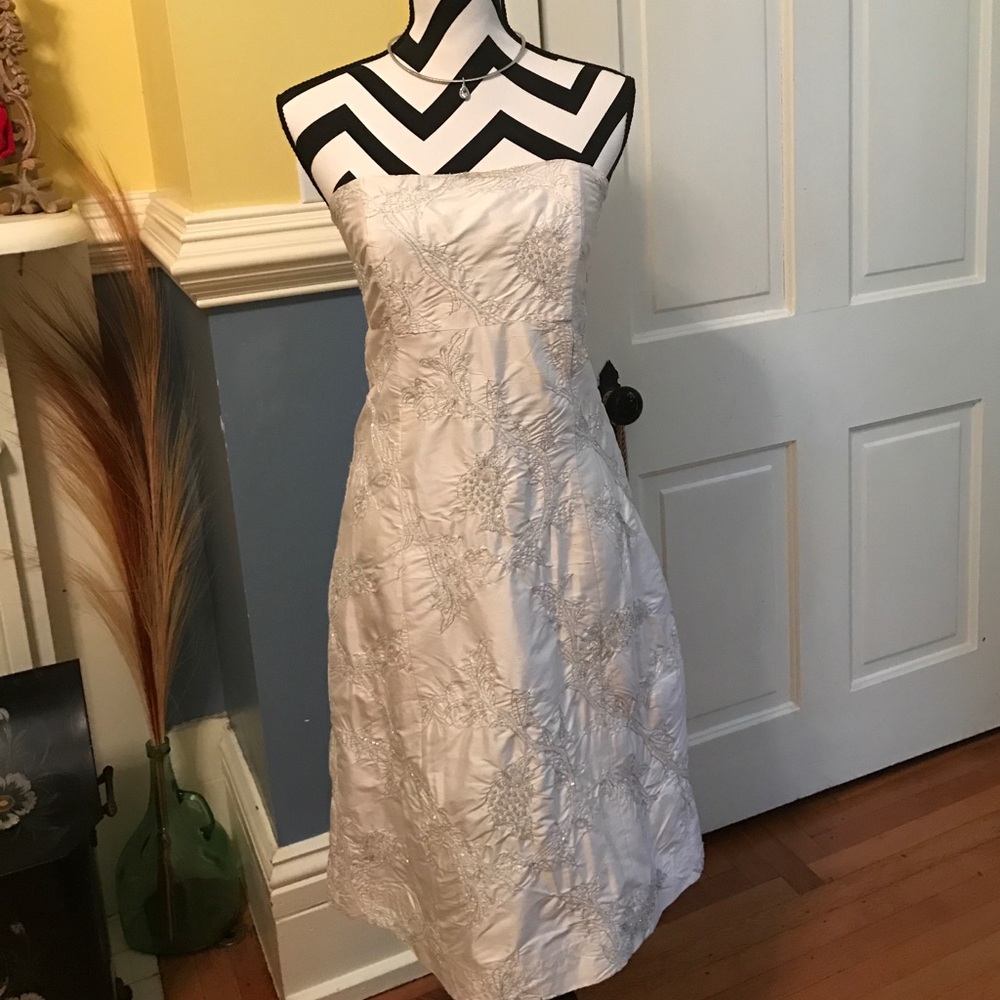 Molly B silk strapless dress