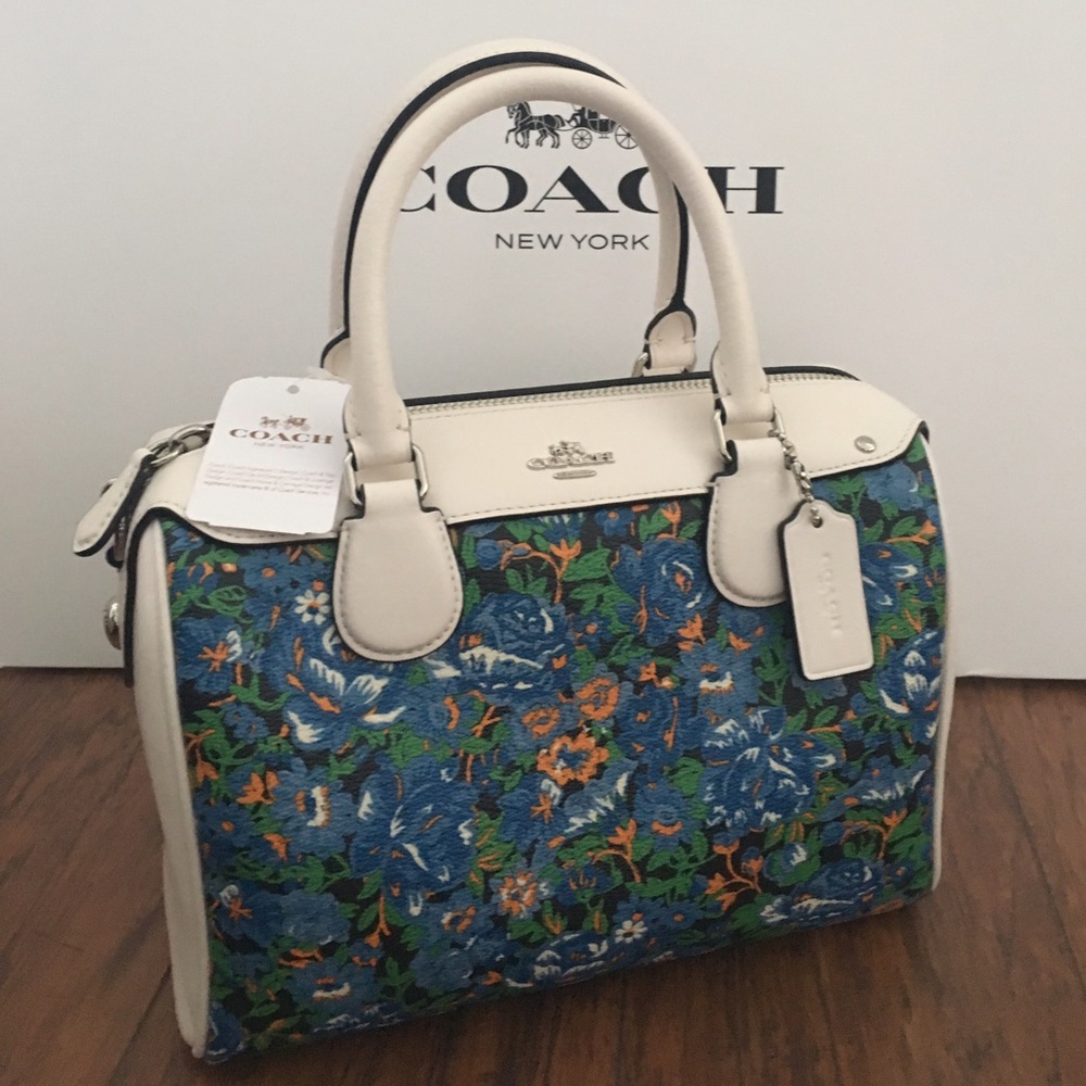 COACH Mini Bennet Floral Satchel - Picture 2 of 8