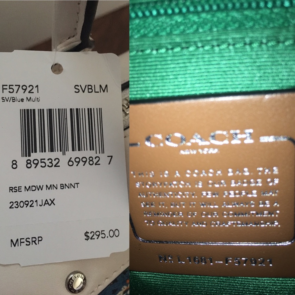 COACH Mini Bennet Floral Satchel - Picture 7 of 8