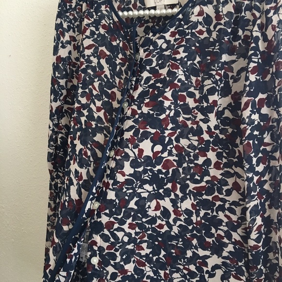 Loft floral button down blouse - Picture 6 of 6