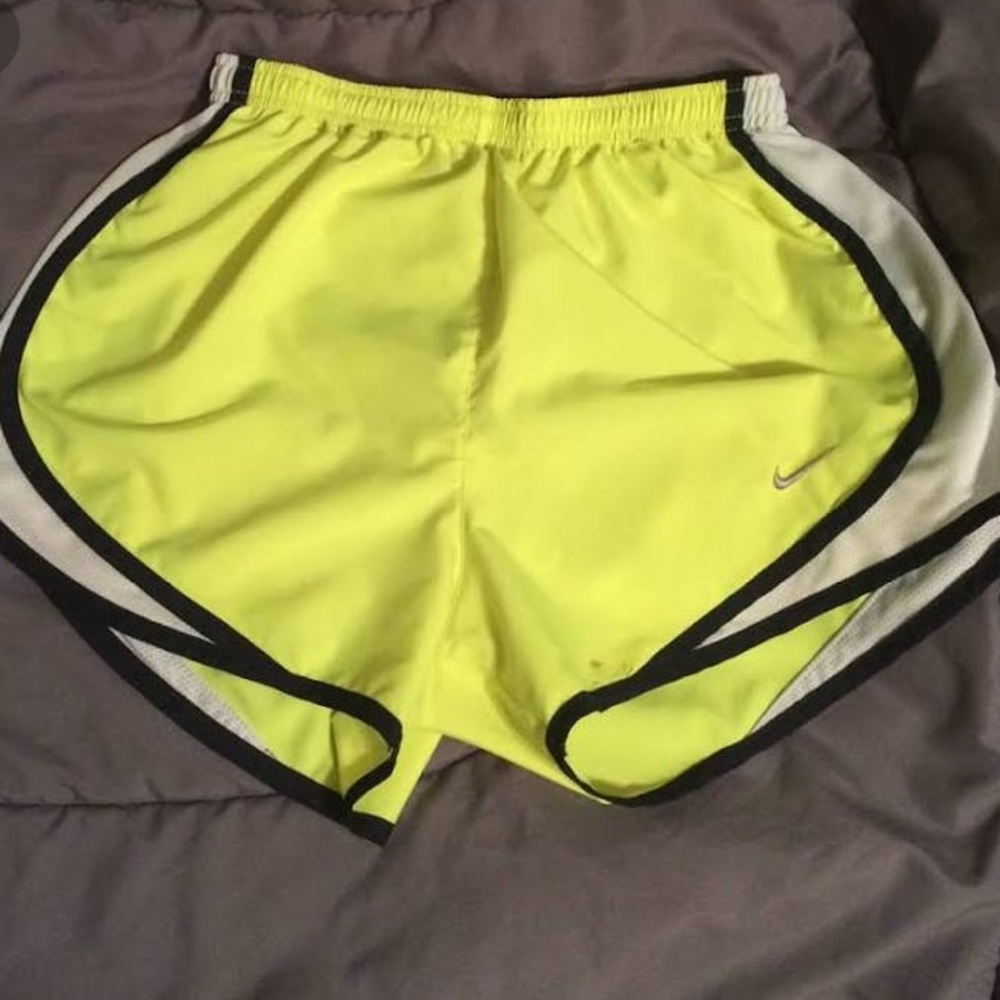 Yellow Nike shorts