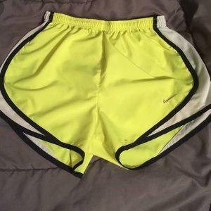 Yellow Nike shorts