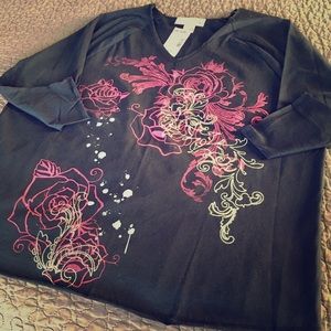 Casual 3/4 Sleeve Tee Casual 3/4 Sleeve Tee