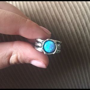 Sterling Silver Blue Opal
