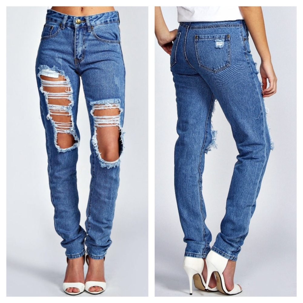 Lisa Extreme Distressed Jeans
