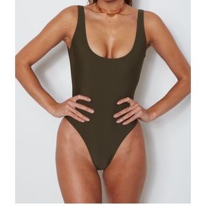 One piece bathing suit