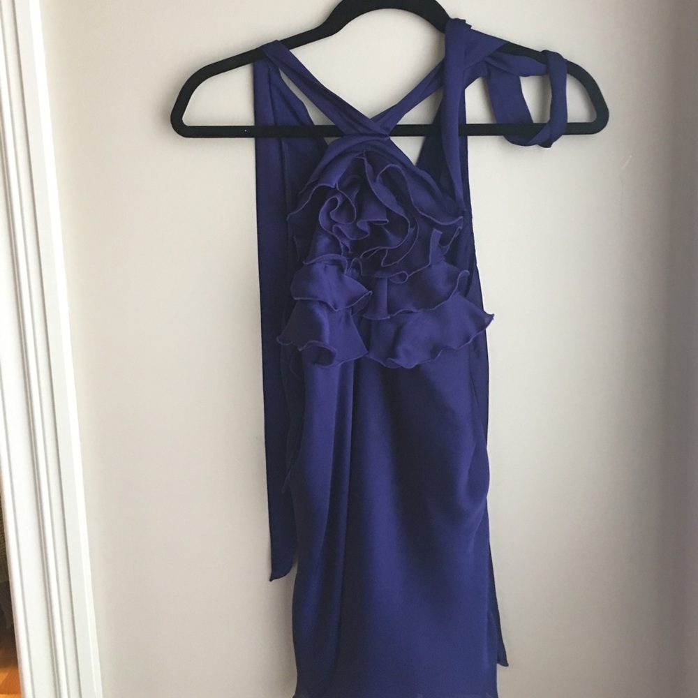 Silk tank top halter