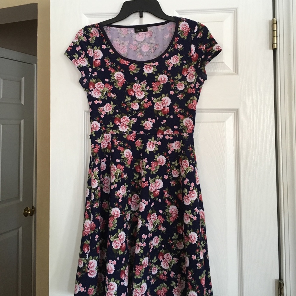 Romantic Floral Skater Dress