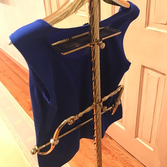 ESCADA Lapis Blue wool tank and cardigan set - Picture 4 of 4