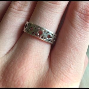 Coach sterling silver ring size 8