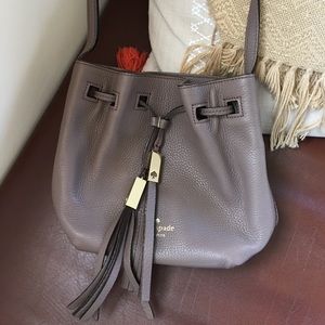 Gray Bucket Bag