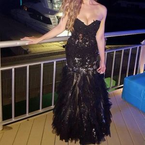 Jovani Corset Mermaid Gown. Prom Wedding Dress