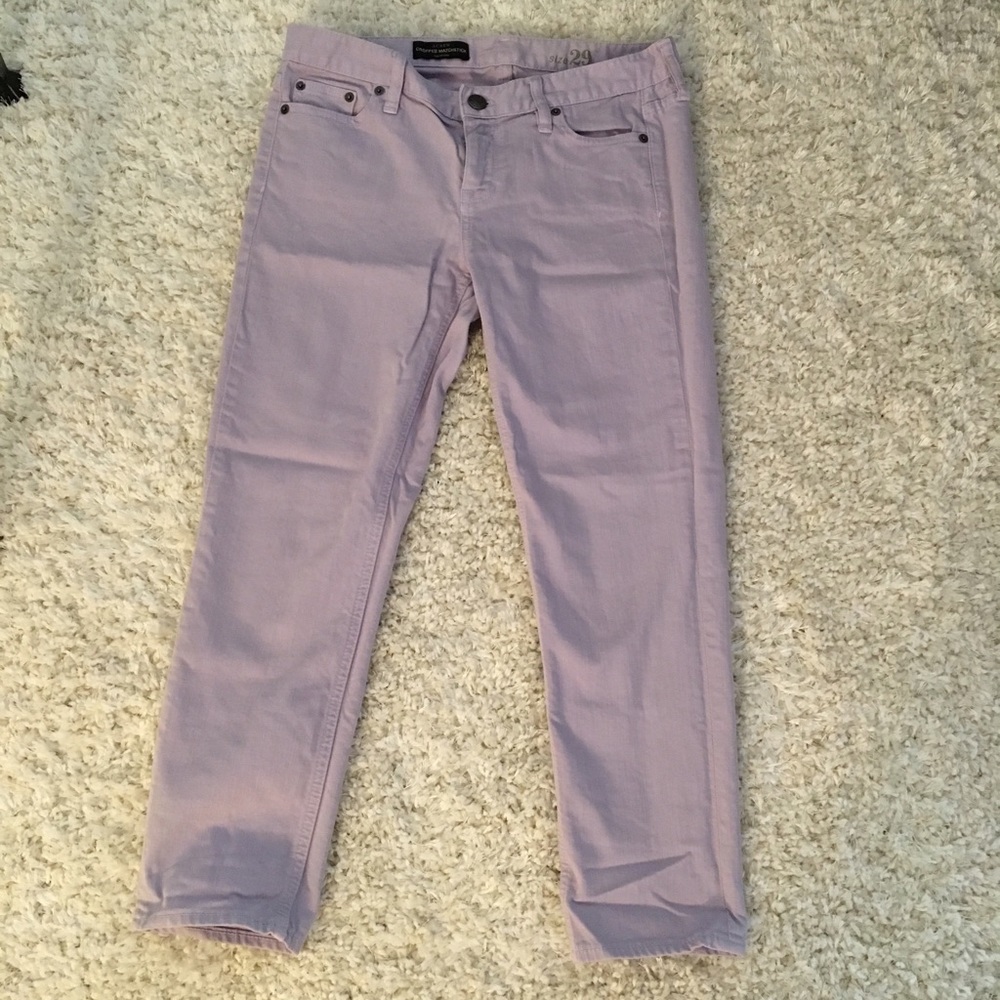 J crew matchstick crop jeans