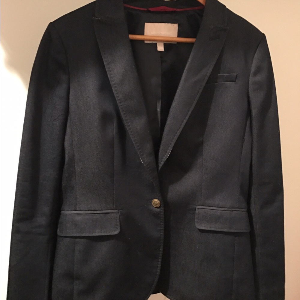Banana Republic Dark Denim Blazer Size 12