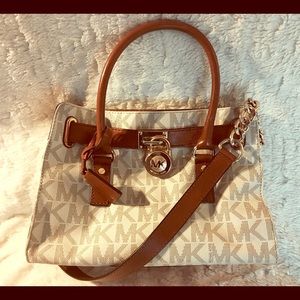 Michael Kors White Satchel Purse