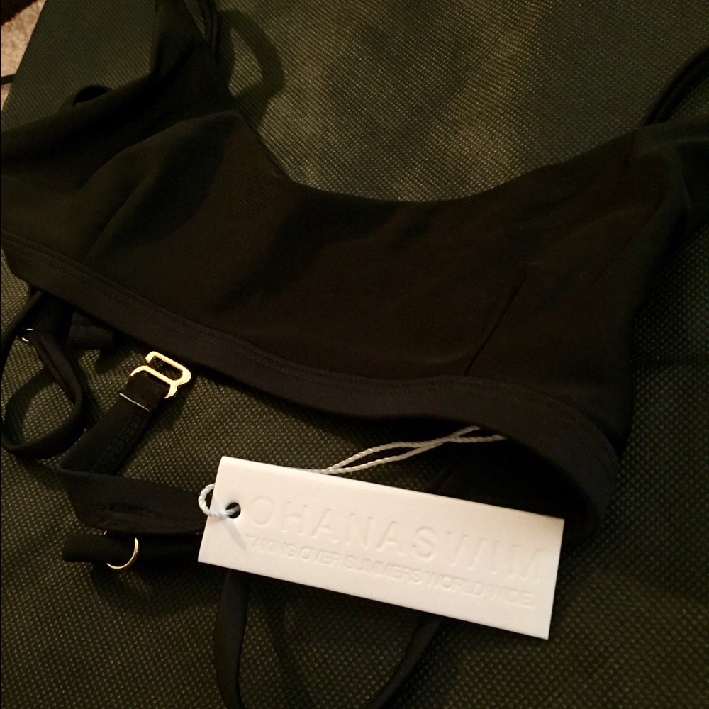 Black Ohana bikini top
