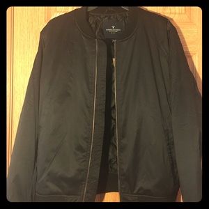 AE Black Bomber Jacket