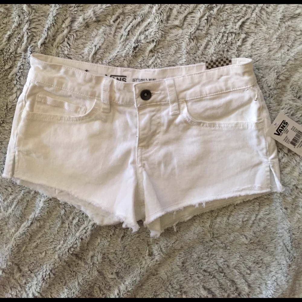 VANS DESTROYED MINI SHORTS