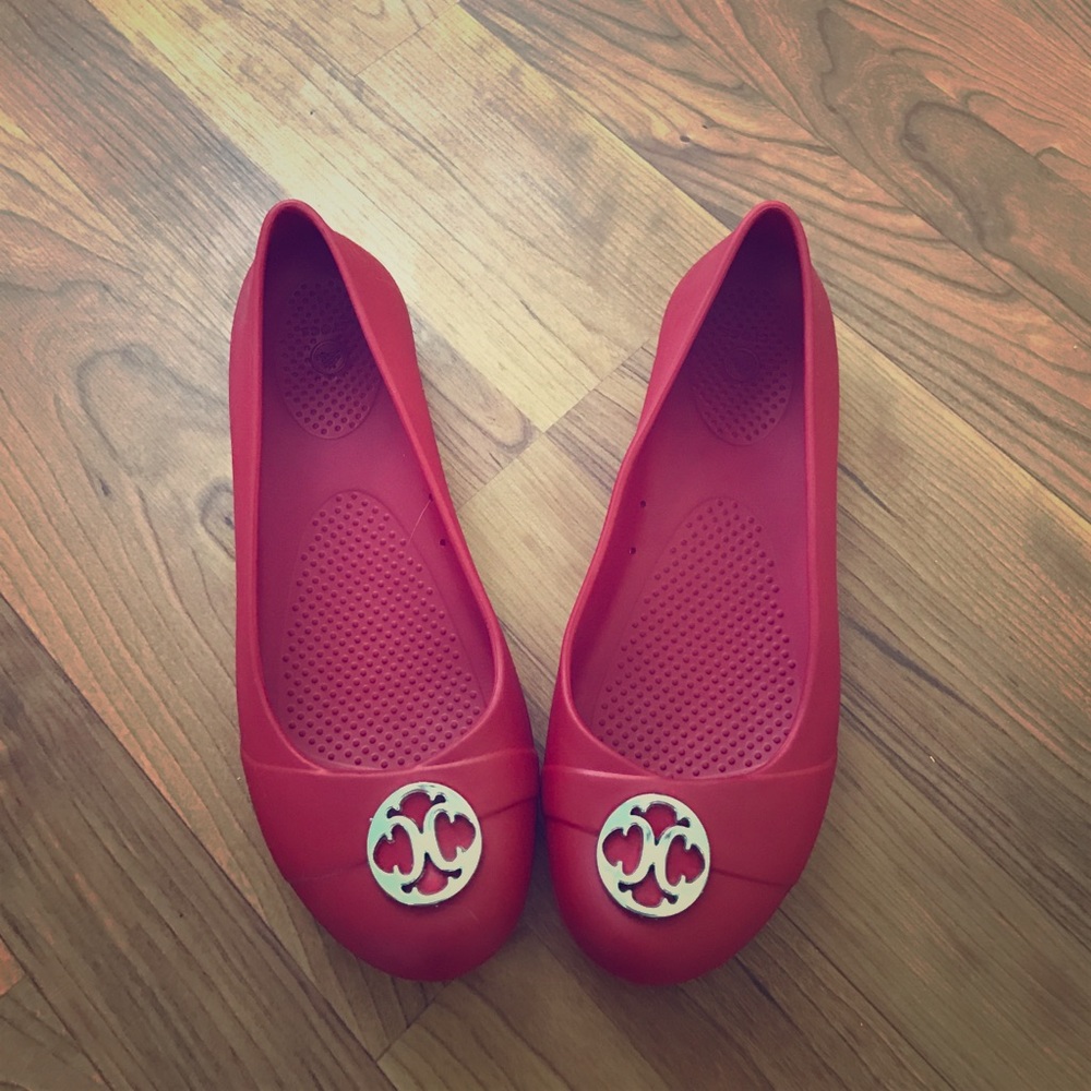 Crocs Red ballet flats