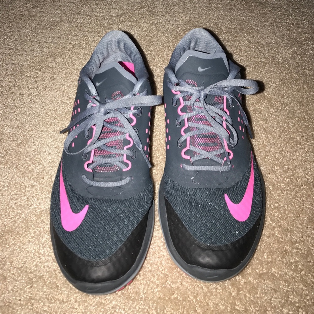 Bluish gray with pink Nike Fitsole size 8.5