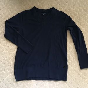 Tommy Hilfiger Navy V Neck Sweater L