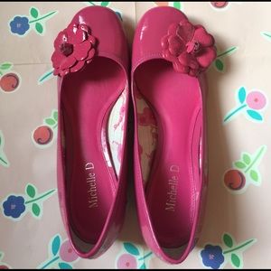 Michelle D Pink Flower Ballet Flats