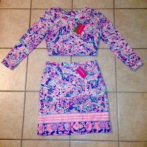 SOLD Lilly Pulitzer Boca Chica La Playa Crop Set
