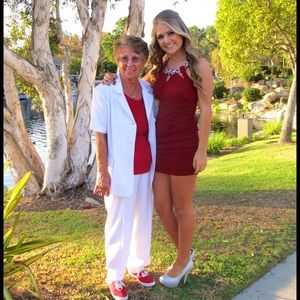 Burgundy Formal Prom Short Dress