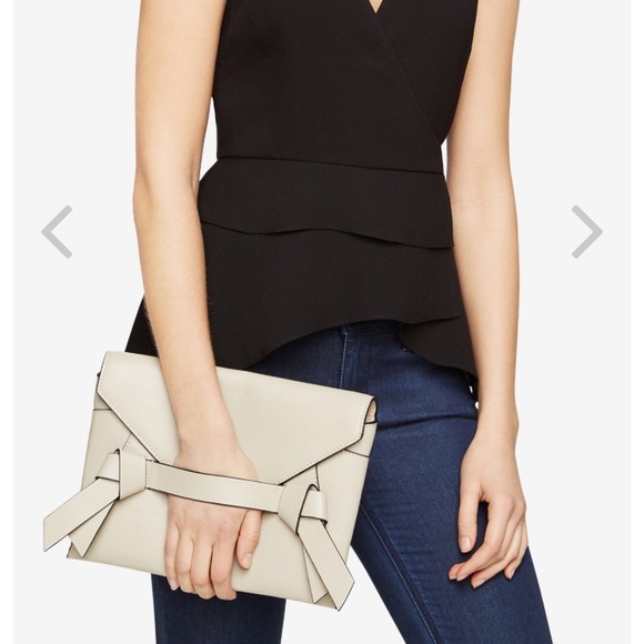 BCBGMaxAzria Handbags - BCBG MAXAZRIA Leather Clutch (NWT)