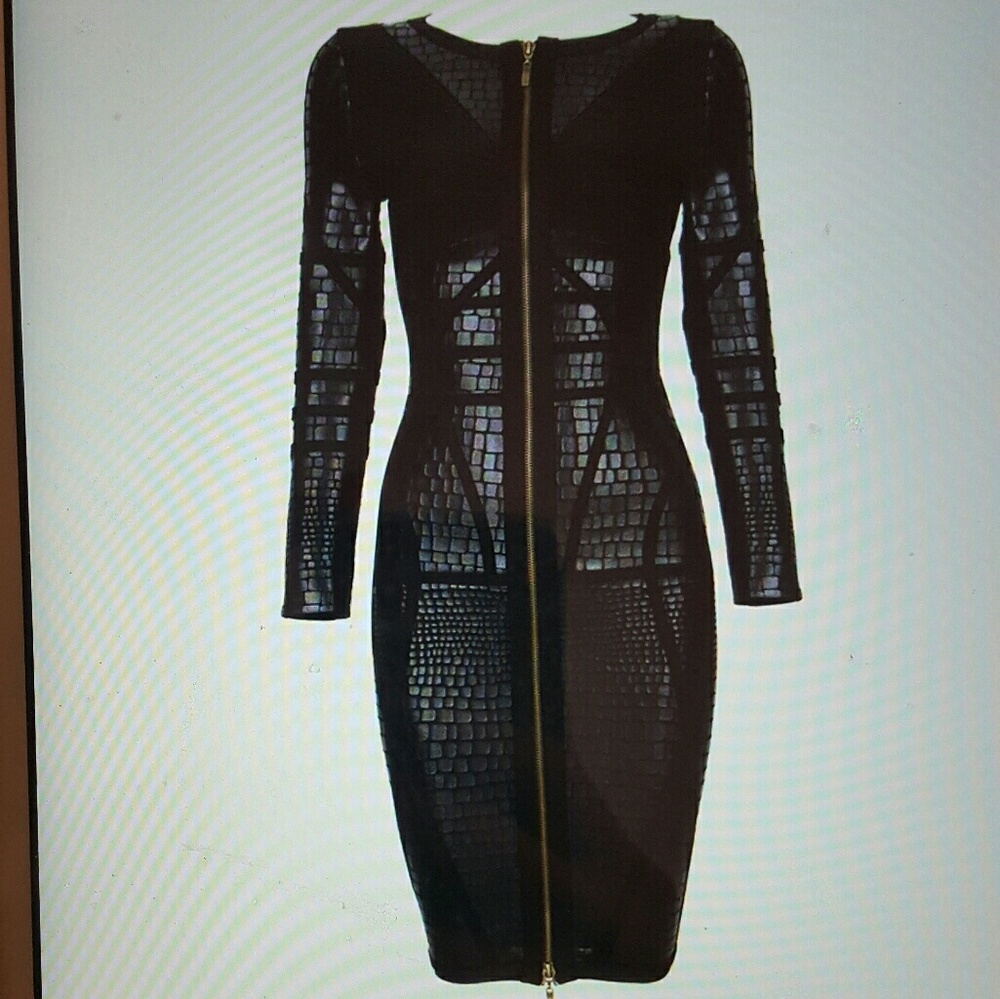 🚫SOLD🚫 Runway Look Bandage Dress Long Sleeves