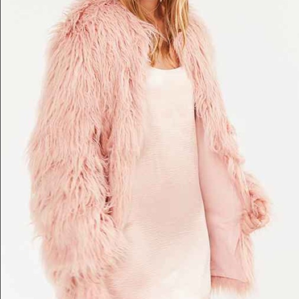 Stella fur coat from urban outfitters. Oversized