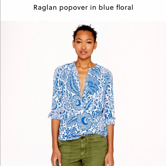 J. Crew Tops - J. Crew floral popover top, tunic