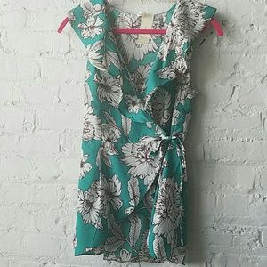    NWT Perfect Wrap Floral Blouse