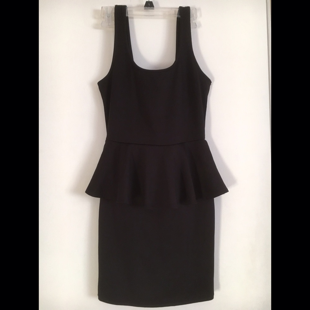 Black Peplum Dress